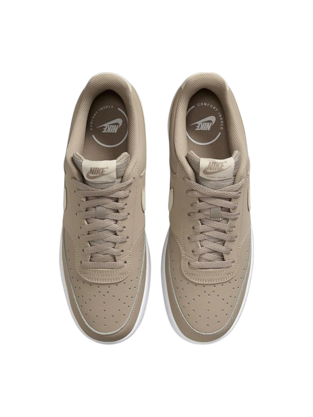 Court Vision Low Next Nature Men's Textured Shoes,Dark Beige