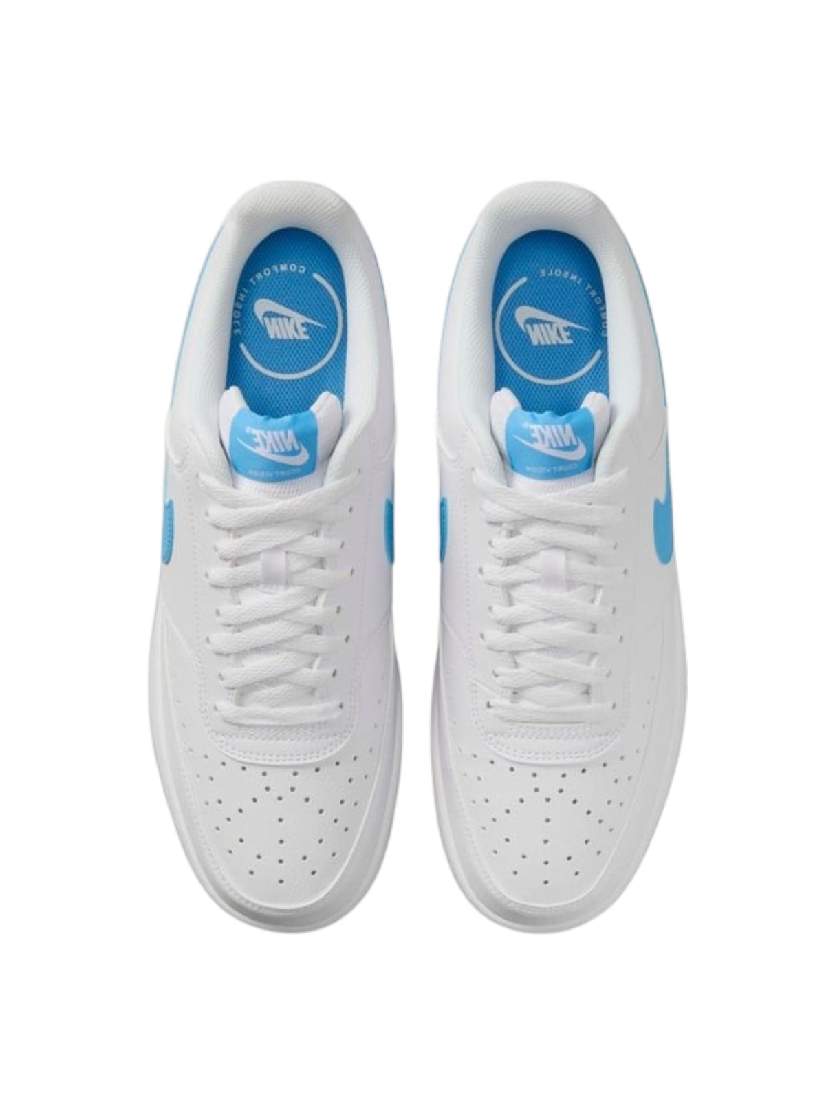 Court Vision Men's Logo Patched Shoes,White