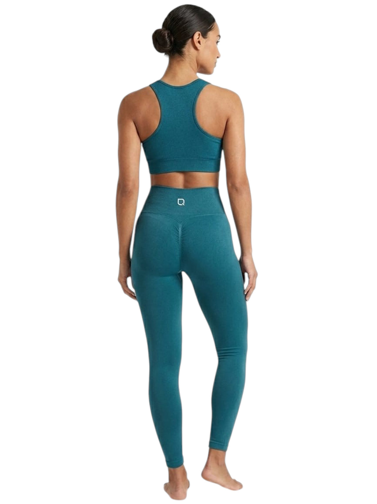Image for Women's Plain Solid Legging,Dark Turquoise