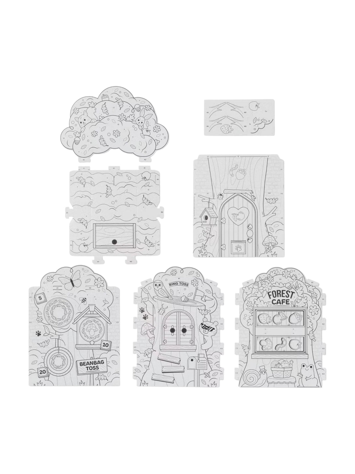 Color-Your-Own Tree House Fort