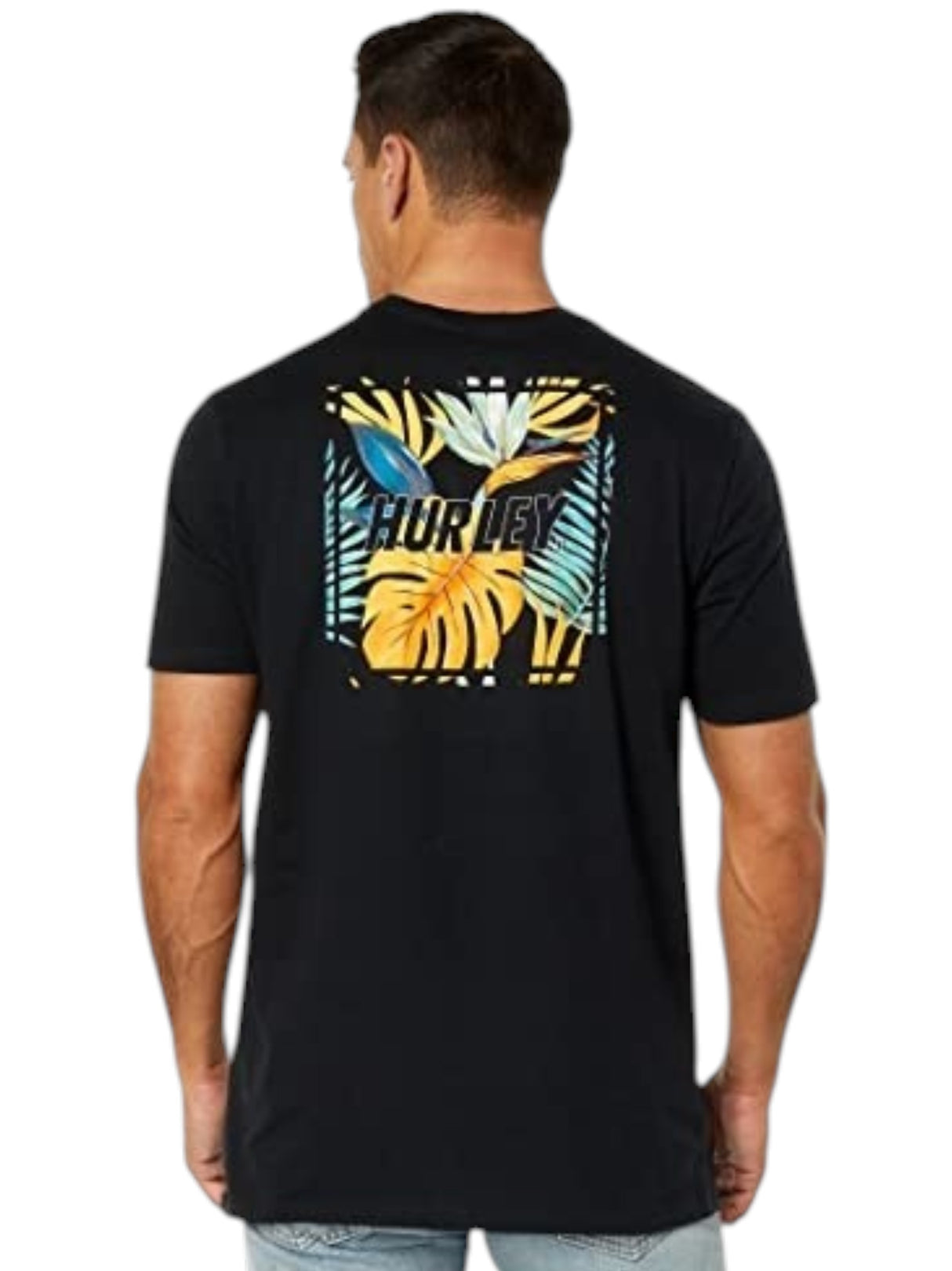 Men's Brand Logo Printed Top,Black