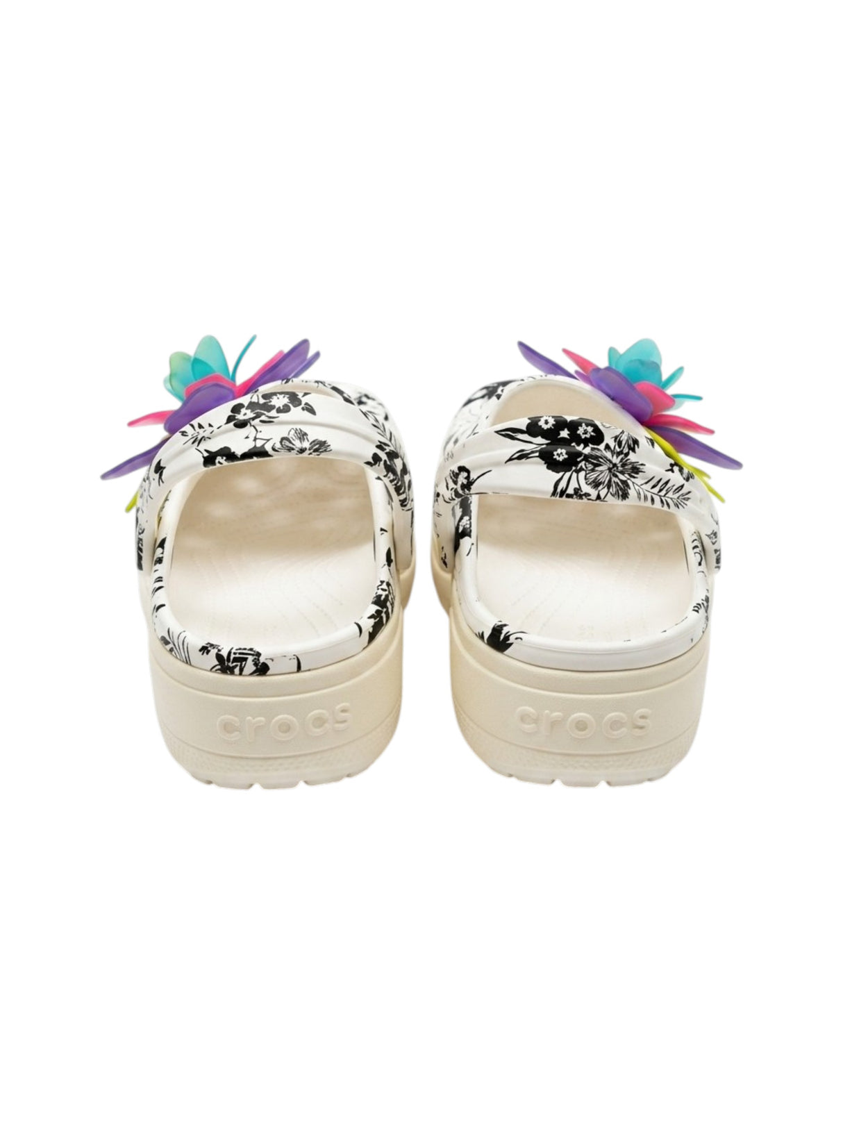 Women's Floral Slipper,White