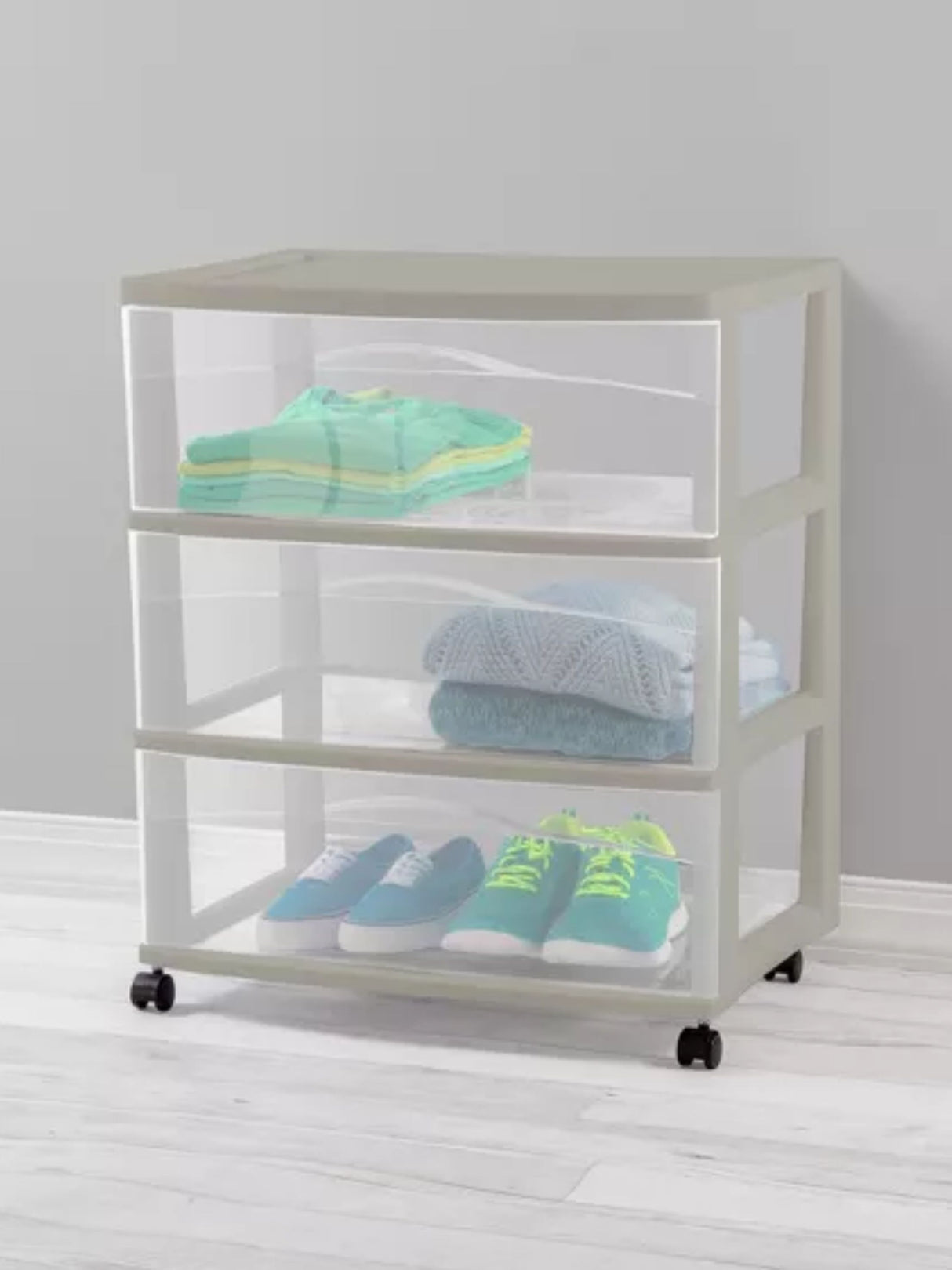 3 Drawer Wide Cart Tower