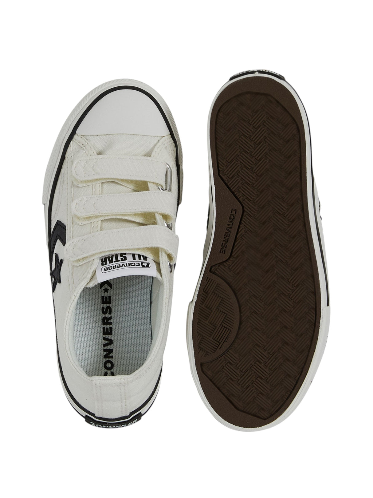 Image for Star Player 76 3V Trainers Kids Girl's Textured Shoes,White