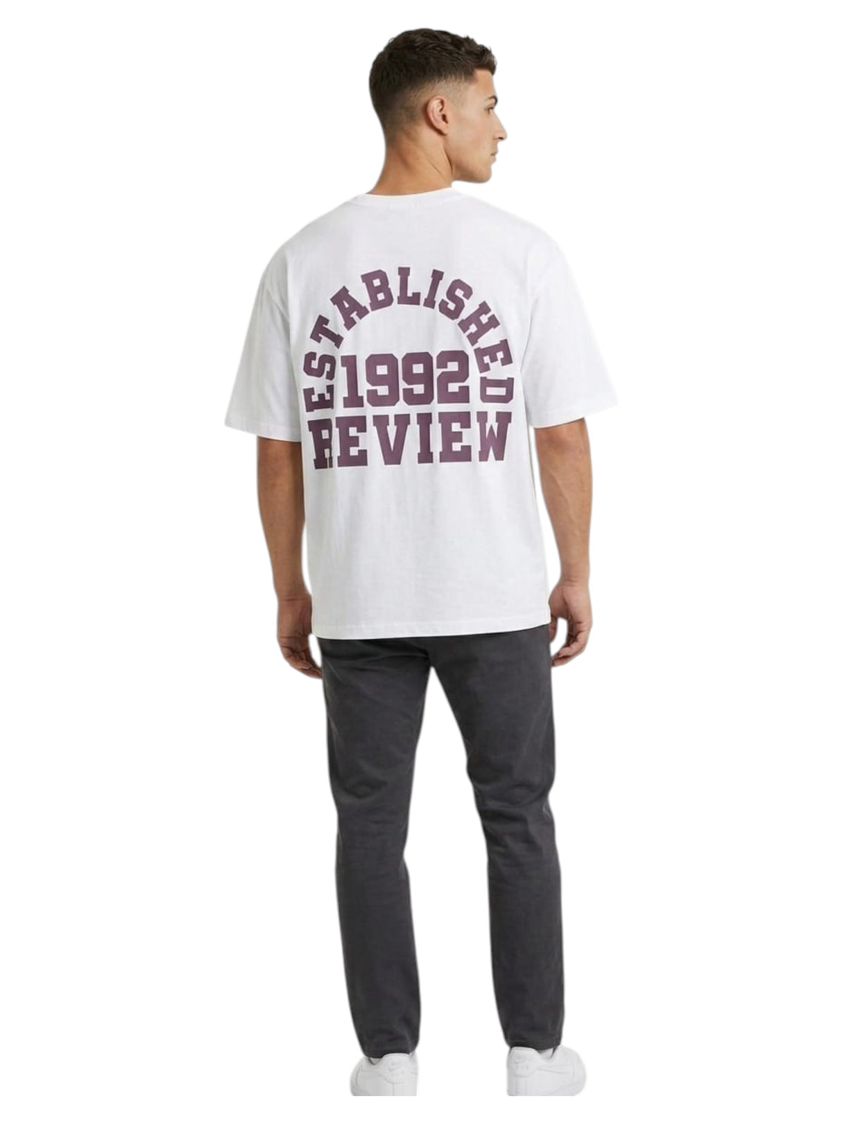 Men's Brand Logo Printed Top,White