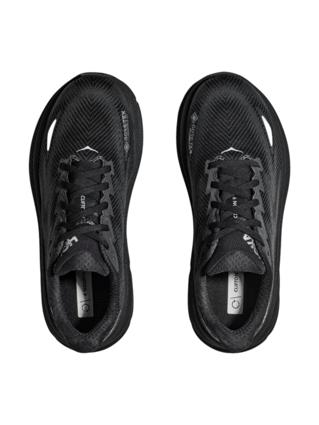 Clifton 9 GTX Men's Logo Patched Shoes,Black