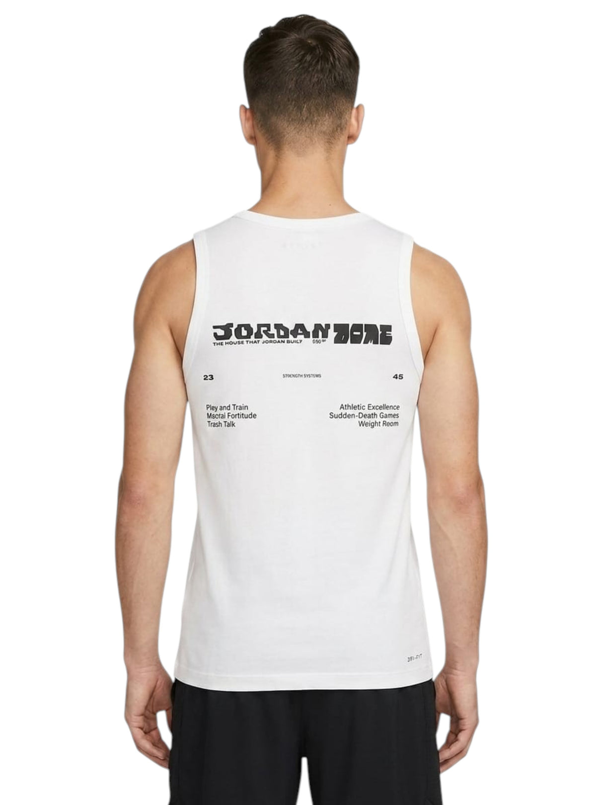 Men's Printed Sport Top,White