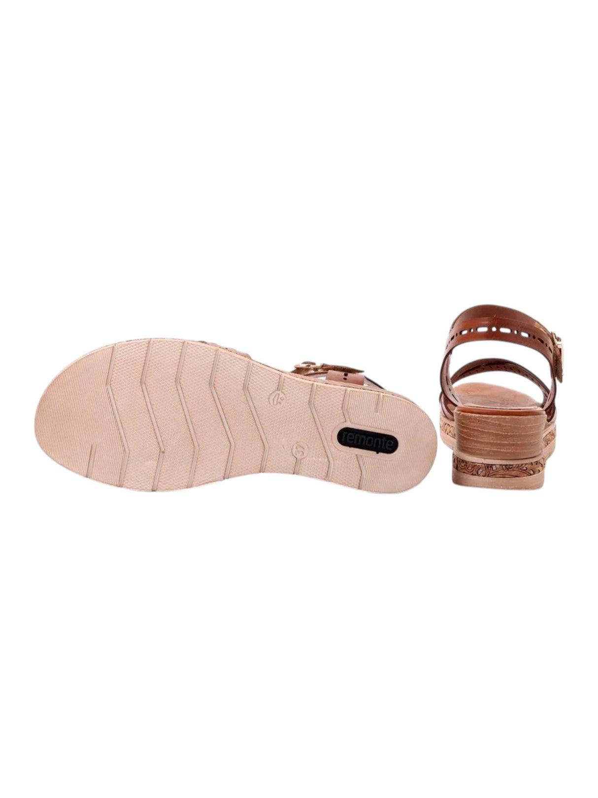 Women's Textured Sandals,Brown
