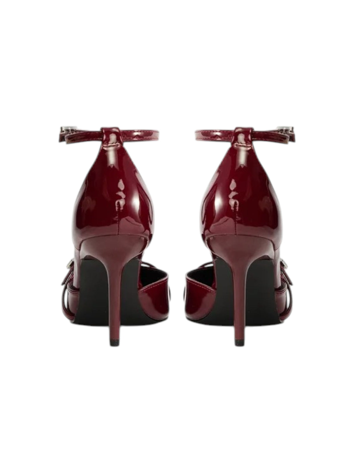 Women's Plain Heeled Shoes,Maroon