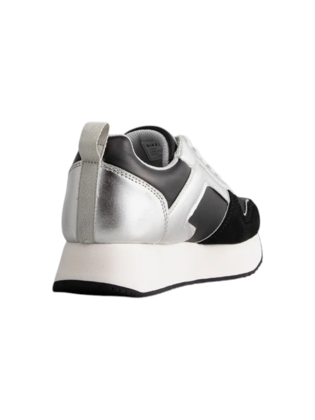 Women's Logo Patched Shoes,Black/Silver