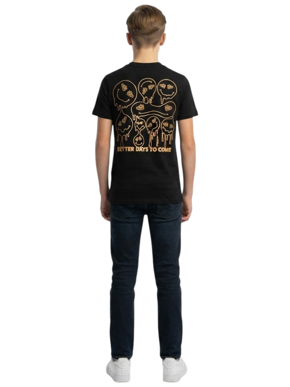 Kids Boy's Printed Top,Black