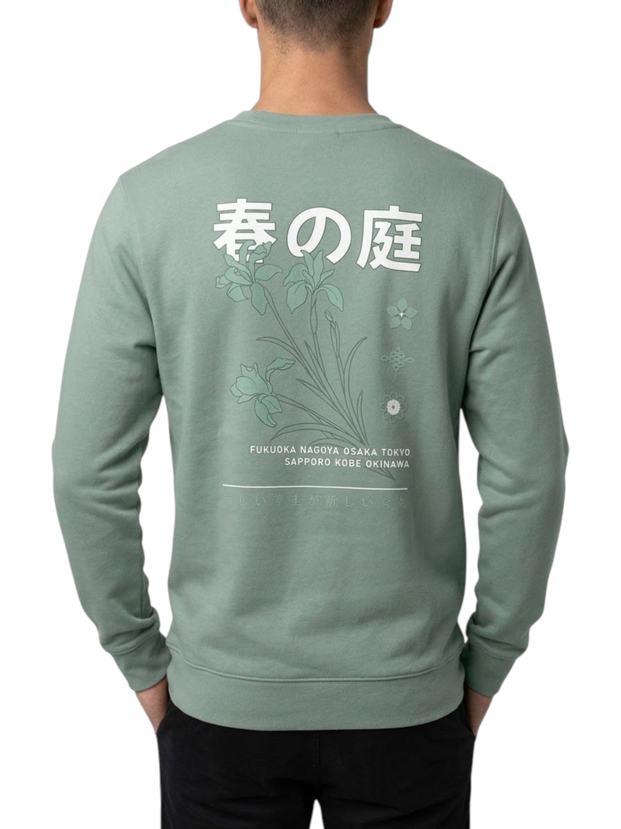 Men's Printed Sweaters,Mint Green