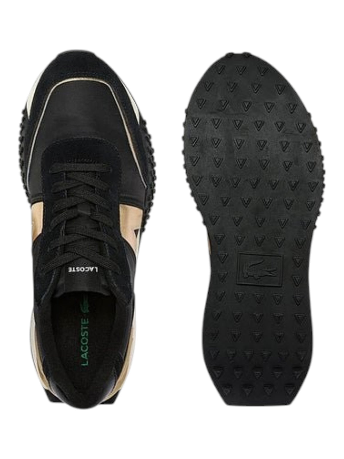 Women's Plain Shoes,Black/Gold