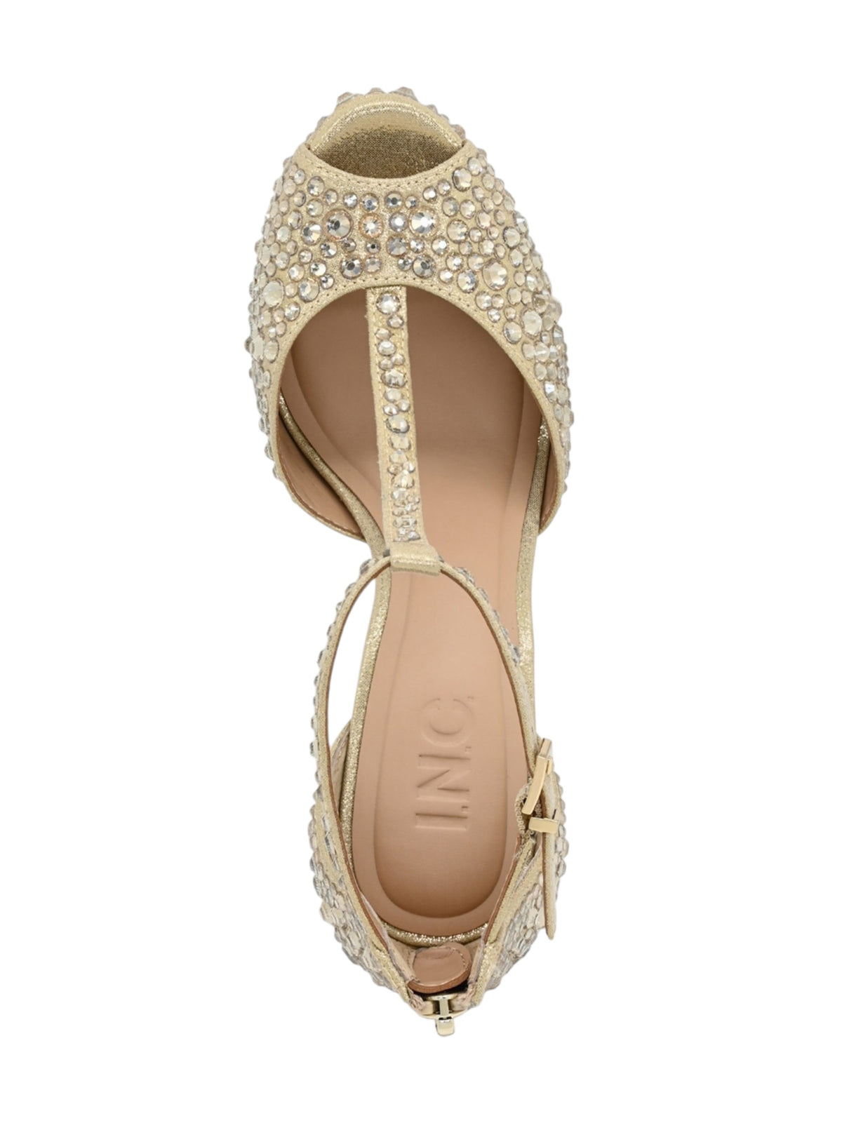 Women's Chacey Bling Pumps Sparkling Stone Heeled Shoes,Gold