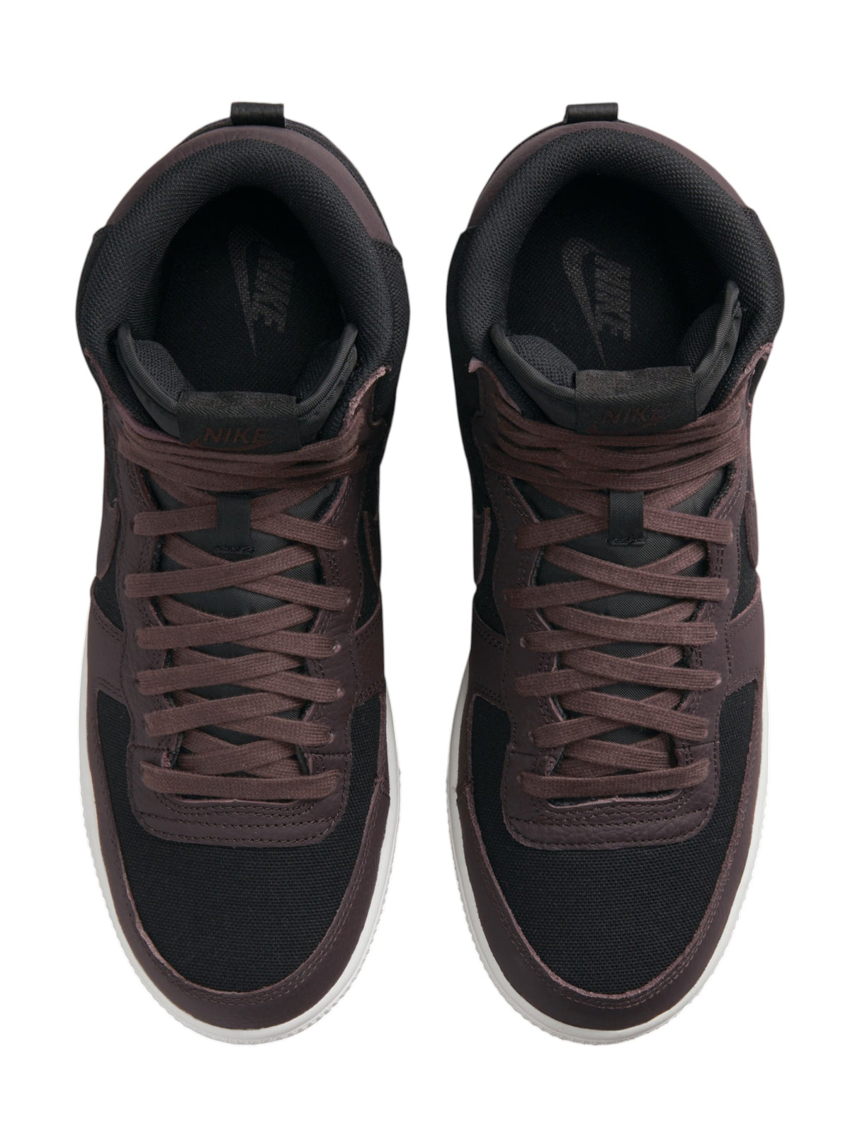 Kids Boy's Logo Patched High Top Shoes,Dark Brown/Black