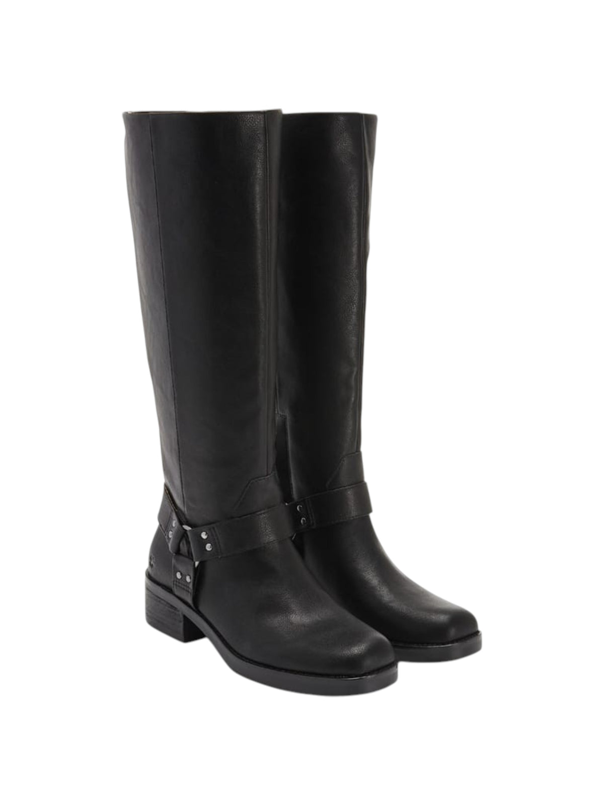 Women's Plain High Boots,Black