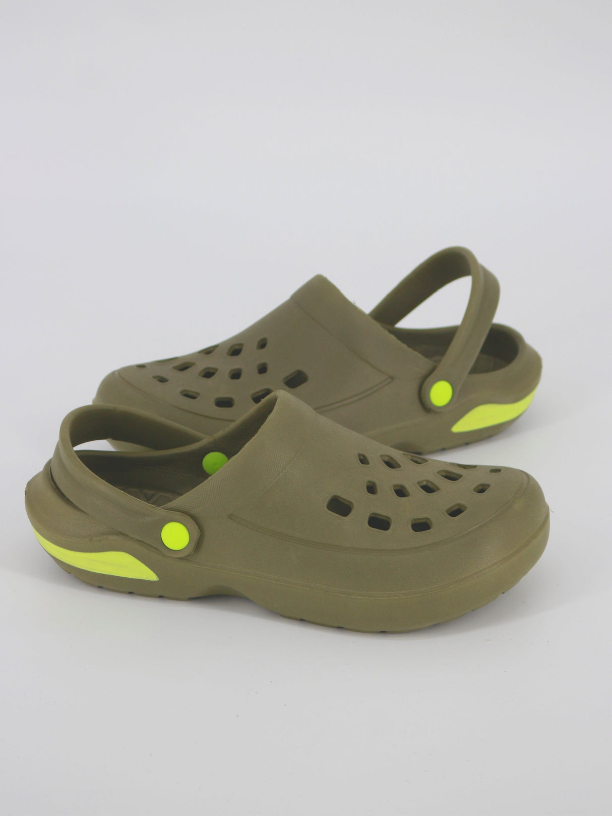 Kids Boy Graphic Printed Clogs Sandals,Olive