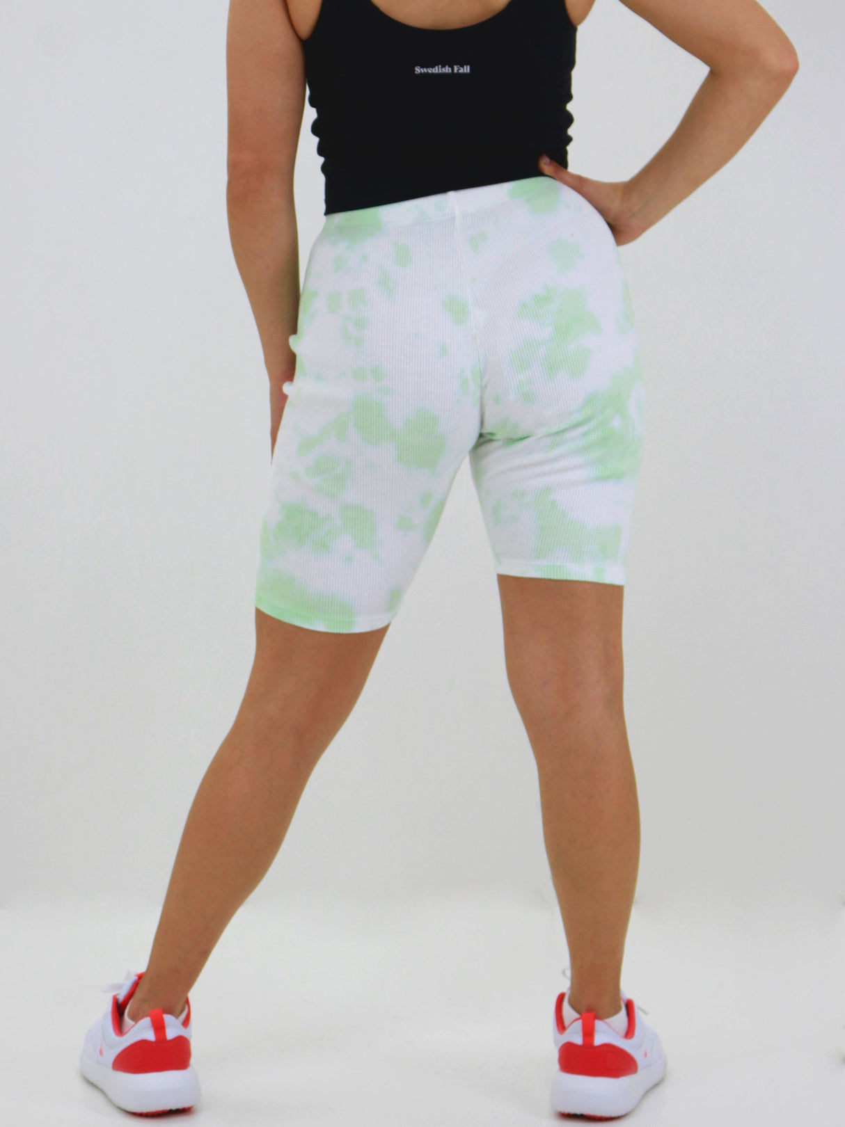 Image for Women's Washed Ribbed Sport Short,Green