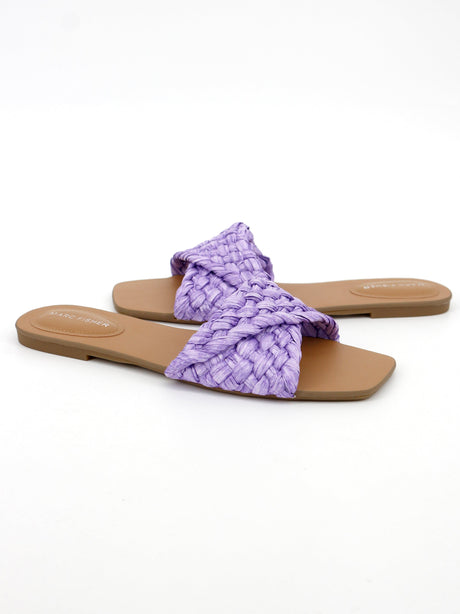 Women's Moral Slide Sandals,Purple