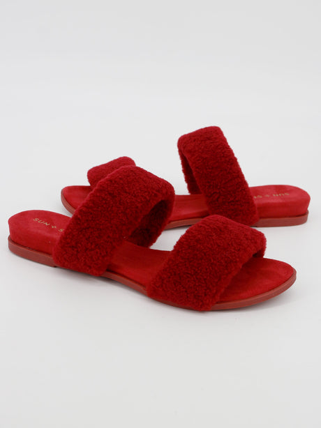 Women's Slide Slippers,Red