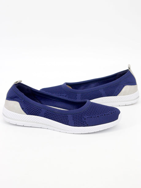 Women's Slip-On Sneakers,Dark Blue