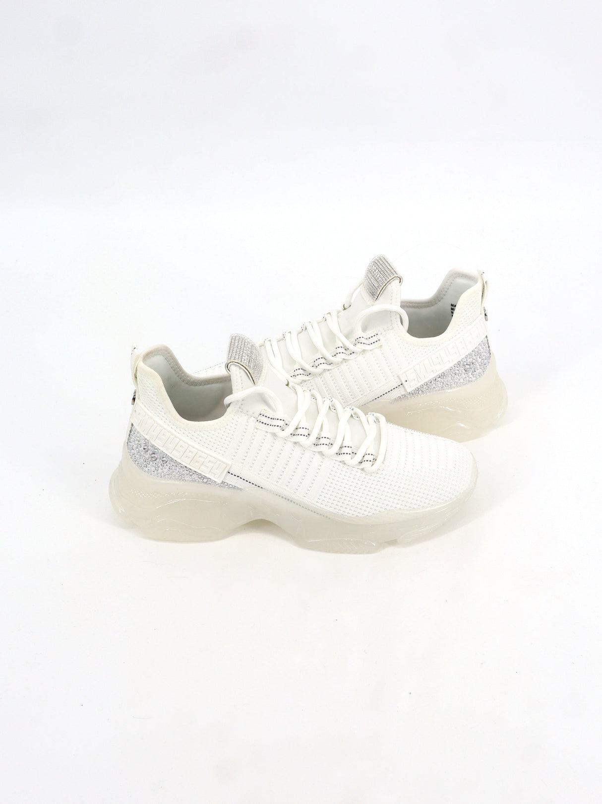Women's Embellished Sneakers,White