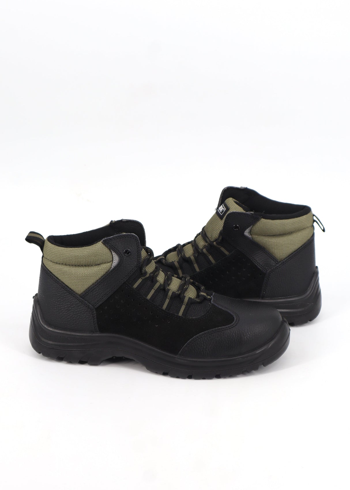 Men's Safety Work Ankle Boots,Black