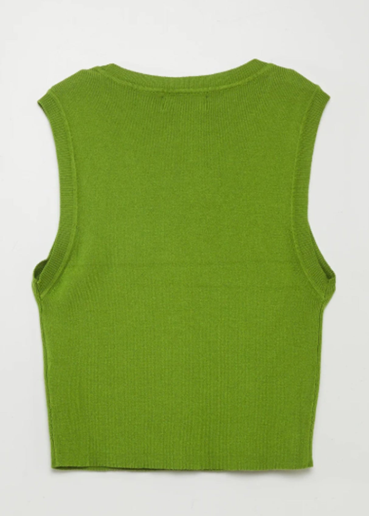 Women's Cropped Knit Sweater,Lime Green