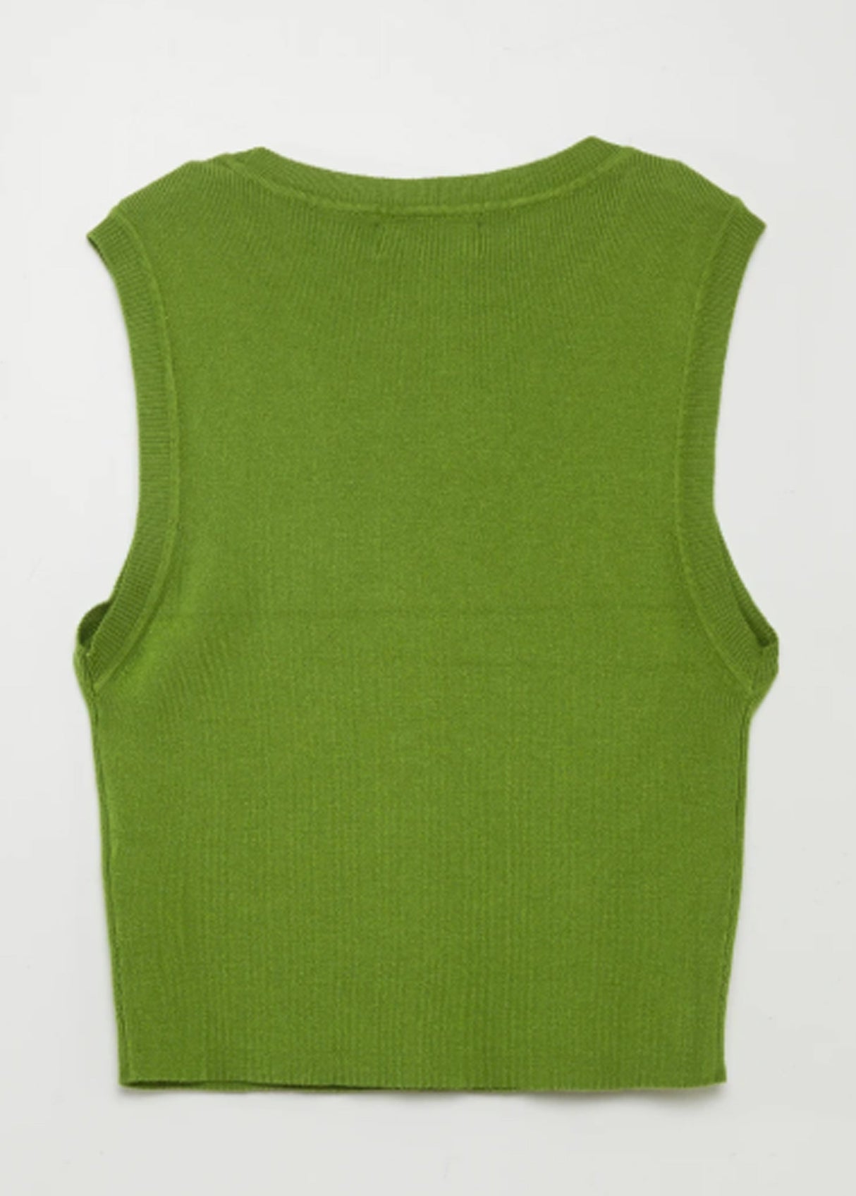 Women's Cropped Knit Sweater,Green
