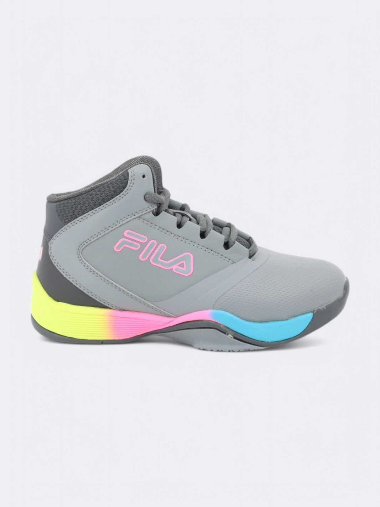 Image for Kids Girl's Brand Logo Printed Basketball Shoes,Grey