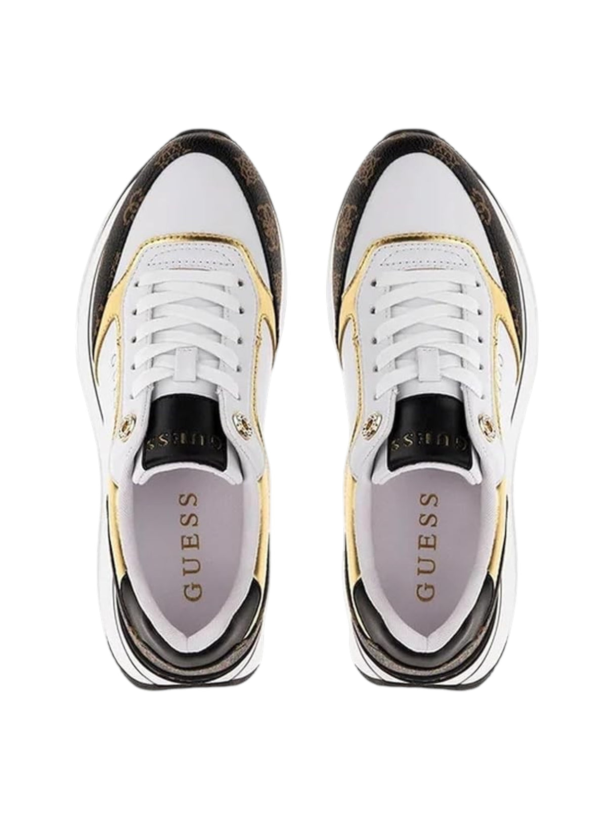 Women's Colorblocked High Shoes,White