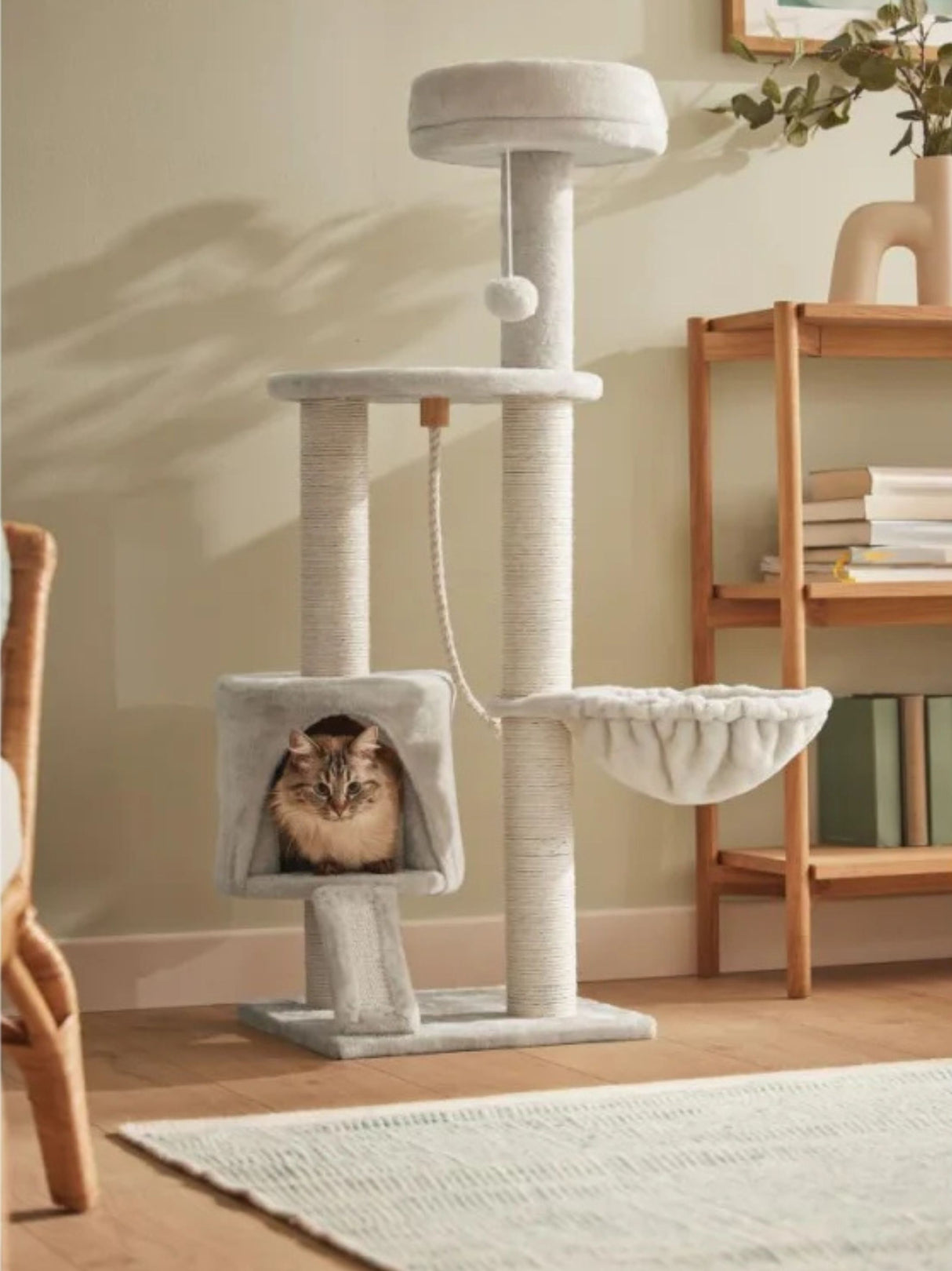 Cat Tree With Cozy Cave