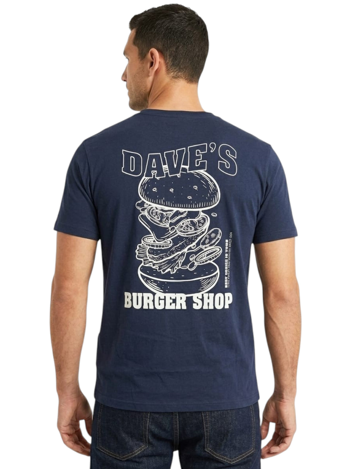 Men's Printed Top,Navy