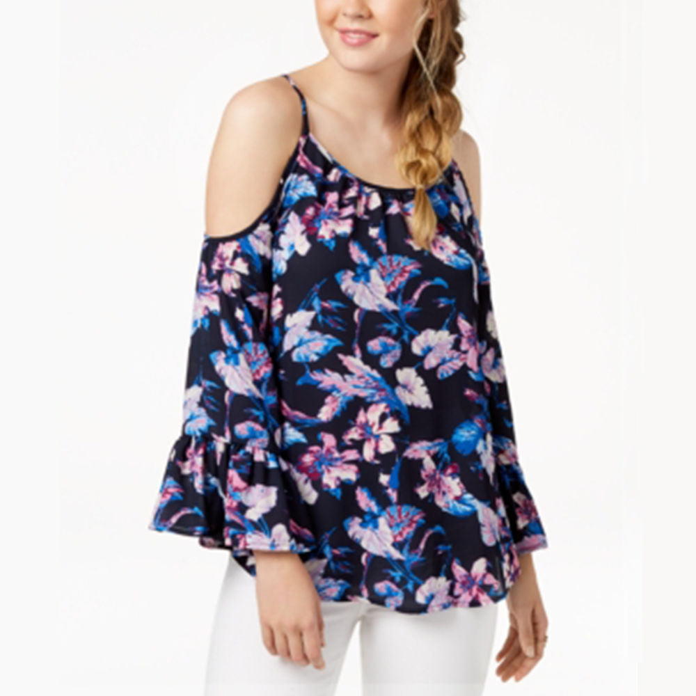 Image for Women's Floral-Print Top, Multi