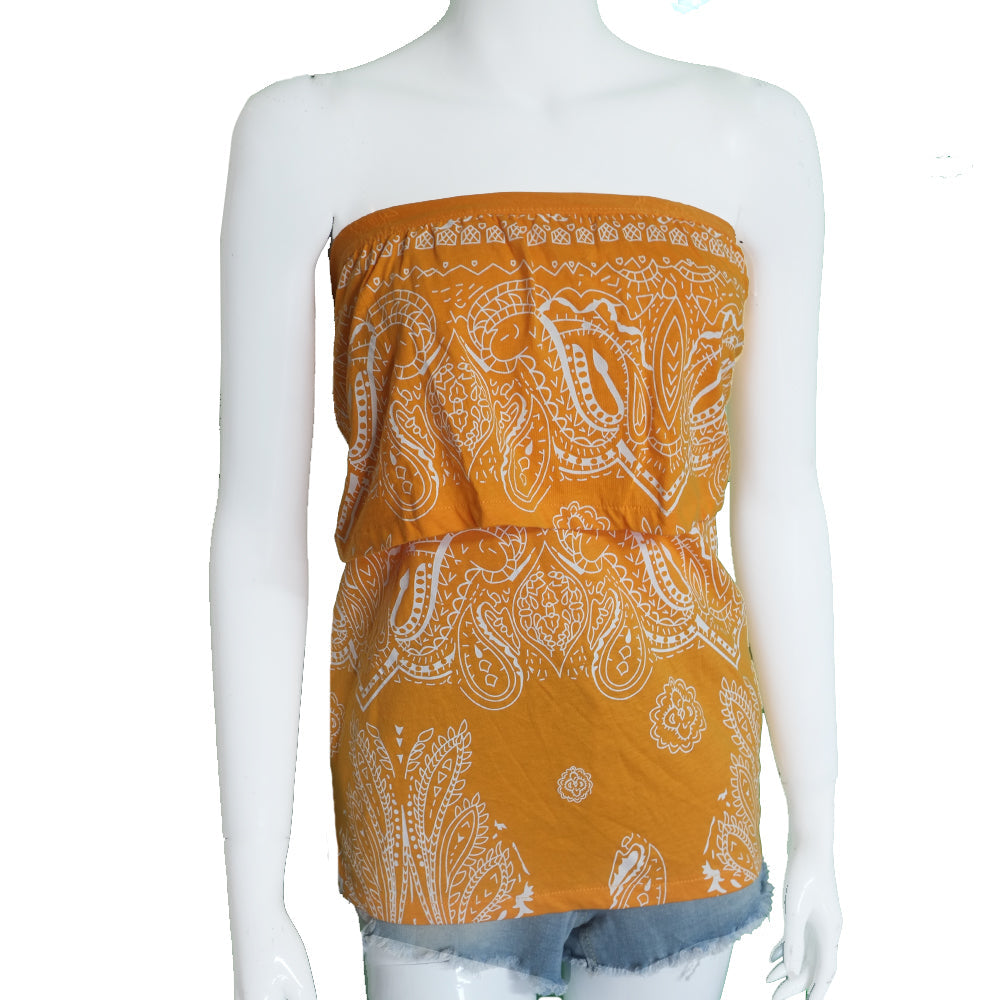 Image for Women's Ruffled Casual Top,Light Orange