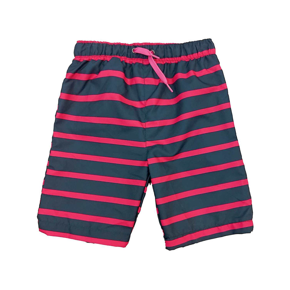 Image for Kids Girl Striped Swim Trunk,Navy/Pink