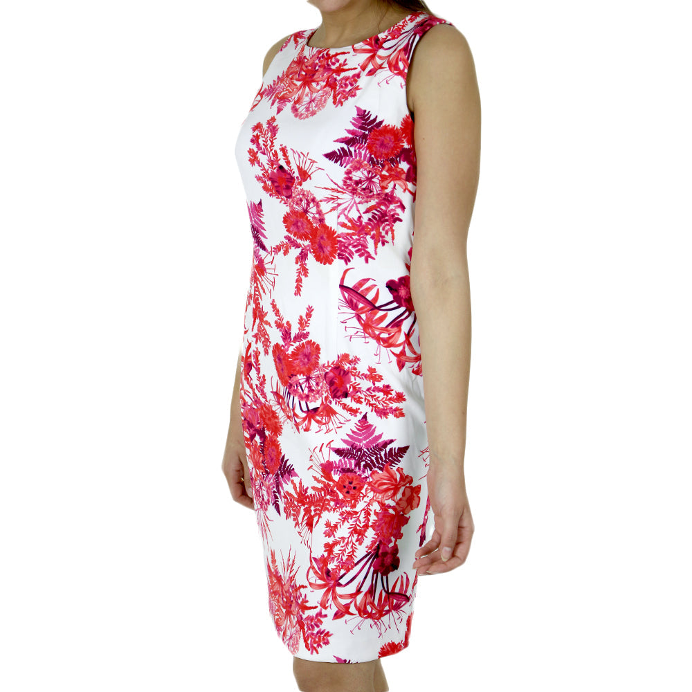 Image for Women's Printed A-Line Dress,White