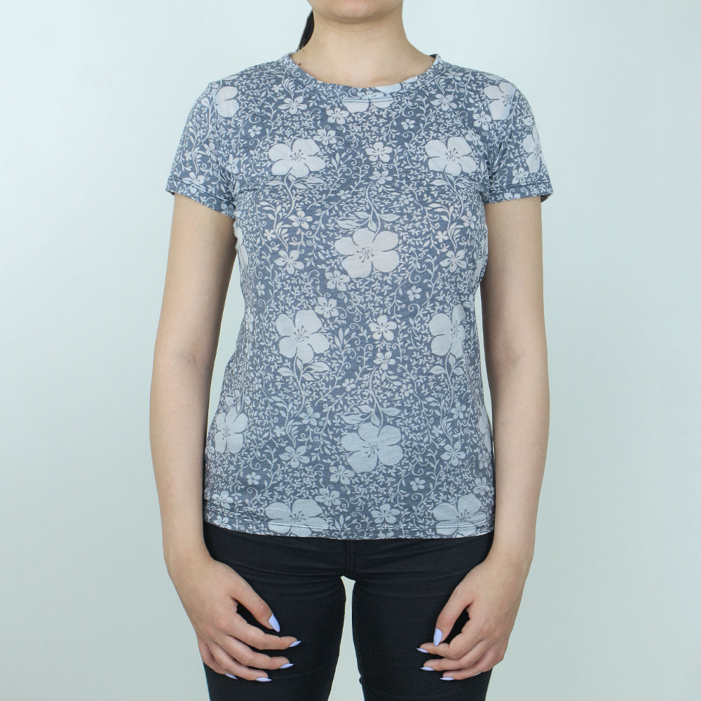 Image for Women's Short-Sleeve-Casual Top,Grey