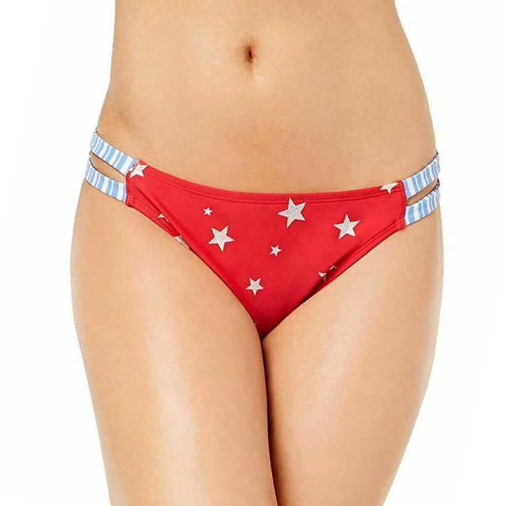 Image for Women's Americana Strappy Bikini Bottom,Red/Blue