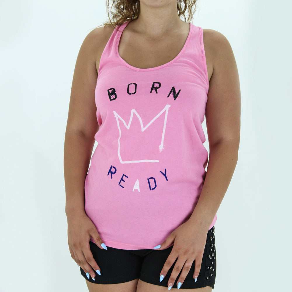 Image for Women's Racerback Graphic Top,Pink