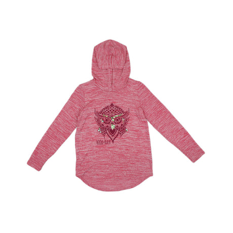 Image for Kids Girl Textured Hoodie,Pink