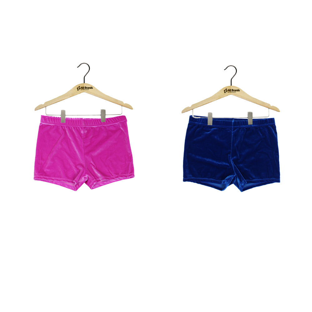 Image for Kids Girl 2 Pack Velour Dance Short,Pink/Blue