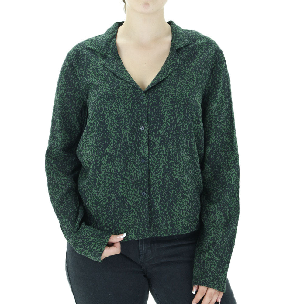 Image for Women's Graphic Printed Shirt,Olive