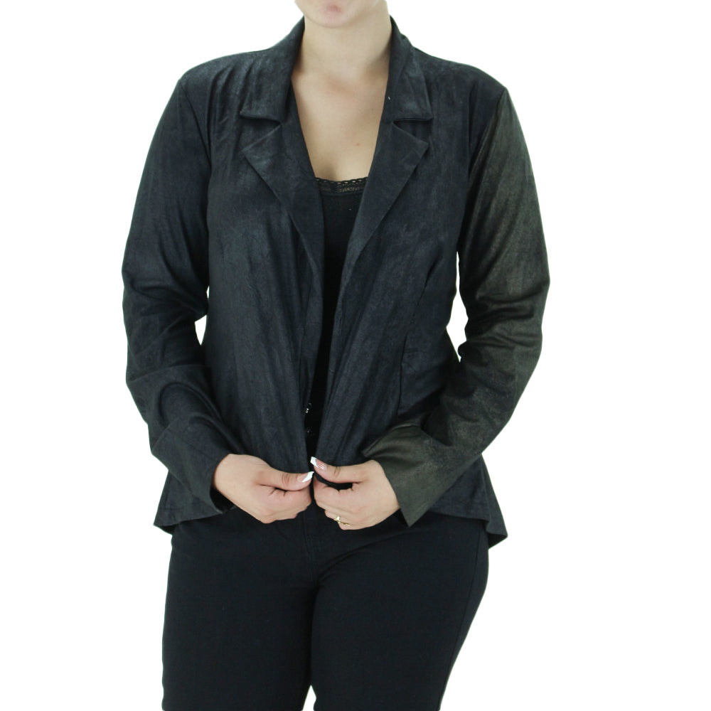Image for Women's Asymmetric Blazer,Black