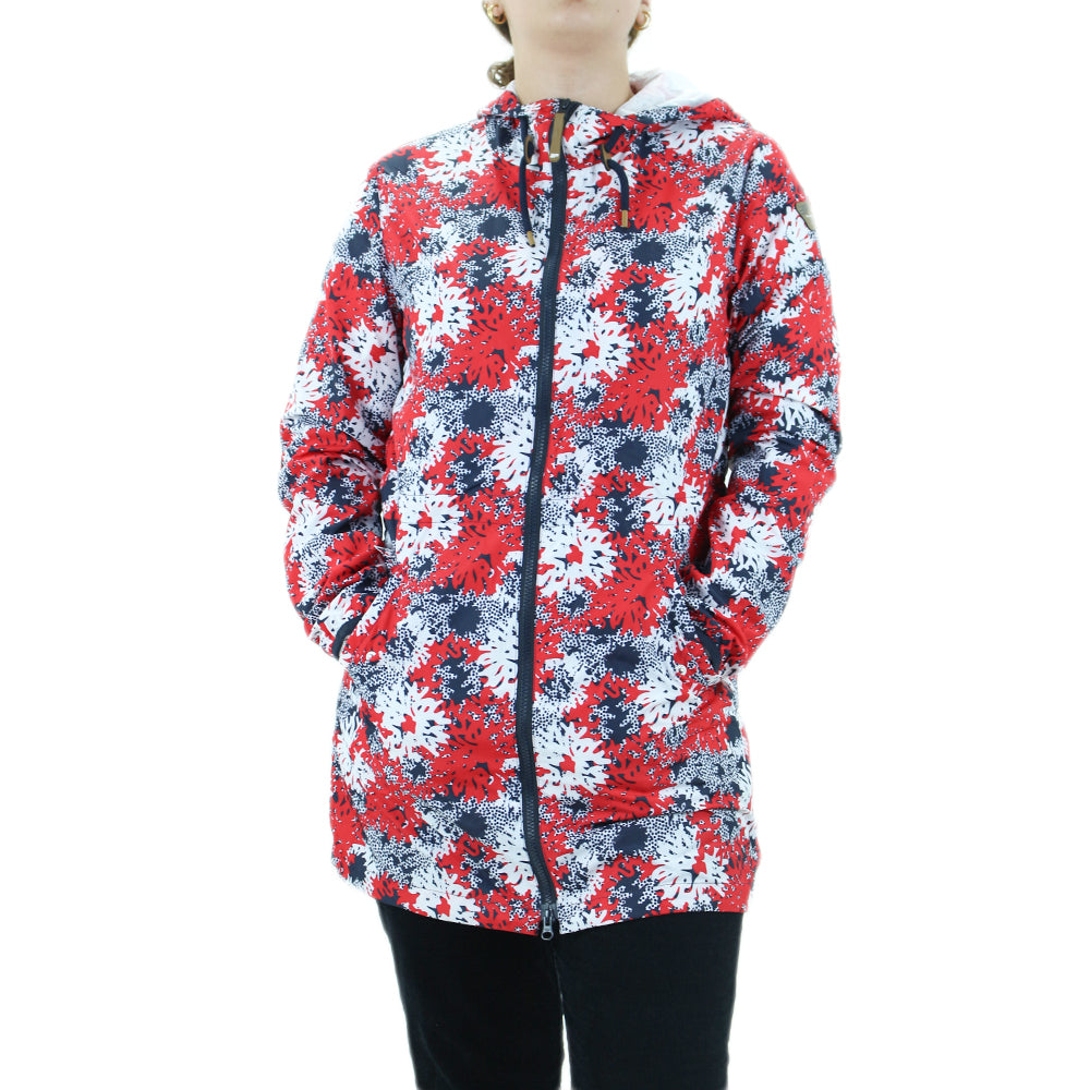 Image for Women's Printed Windproof Long Jacket,Multi