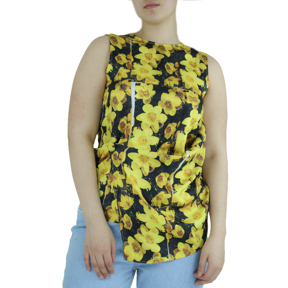 Image for Women's Floral Casual Top,Yellow
