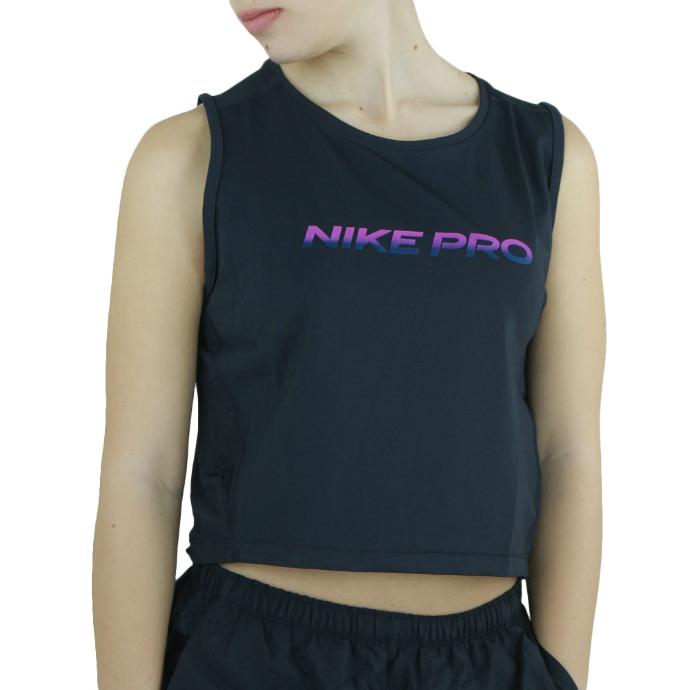 Image for Women's Mesh Back Sport Crop Top,Black