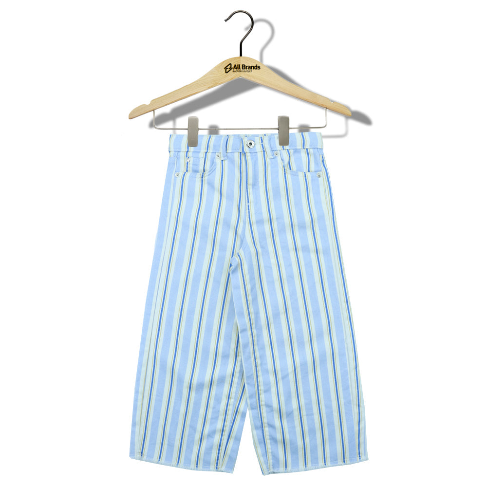 Image for Kid's Girl Striped Denim Pant,Multi
