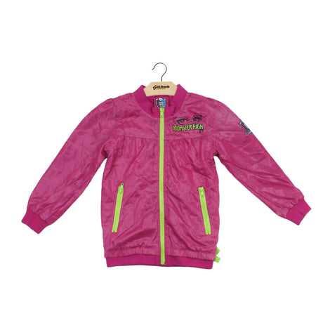 Image for Kids Girl Graphic Waterproof Jacket,Fuchsia
