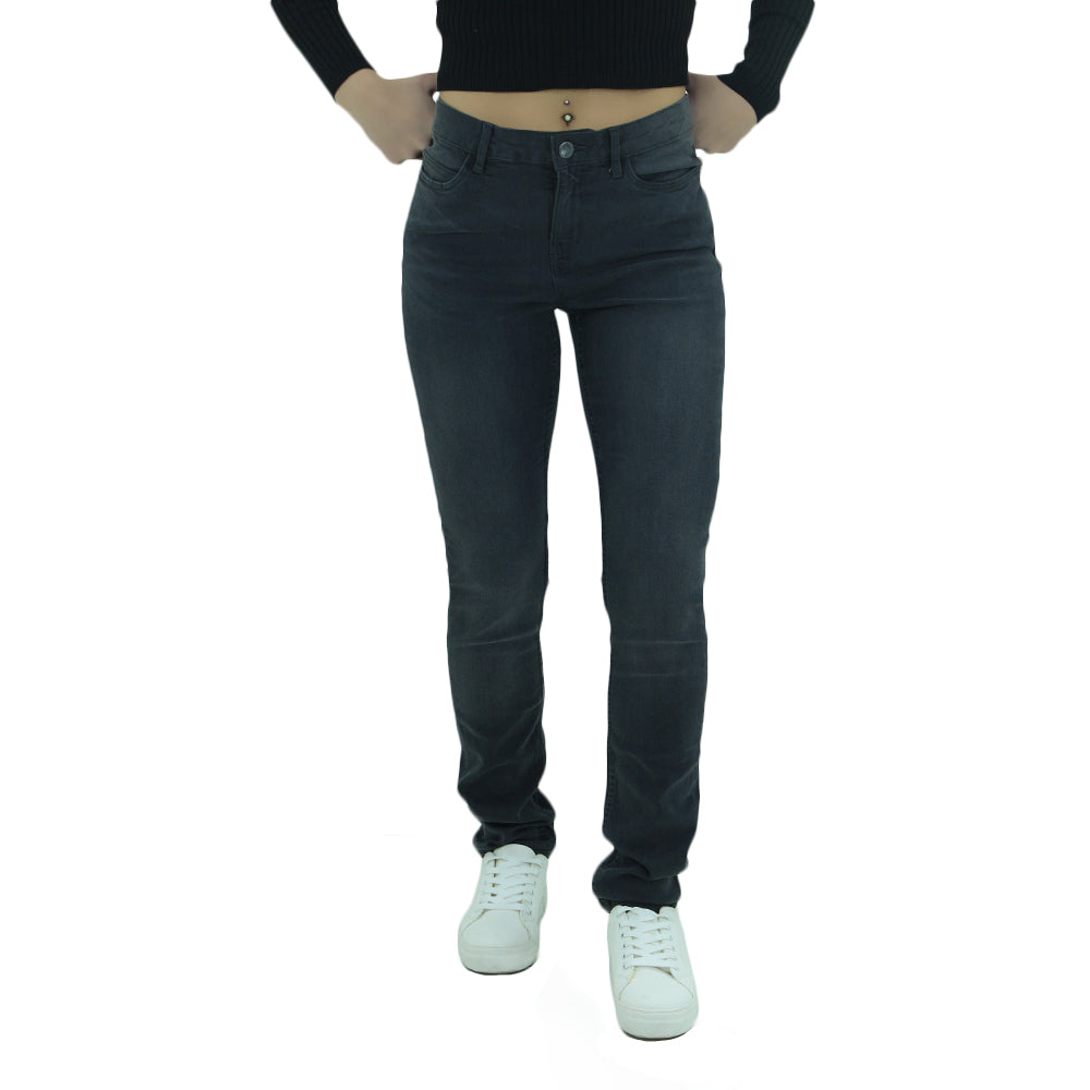 Image for Women's Washed Skinny Jeans,Dark Grey